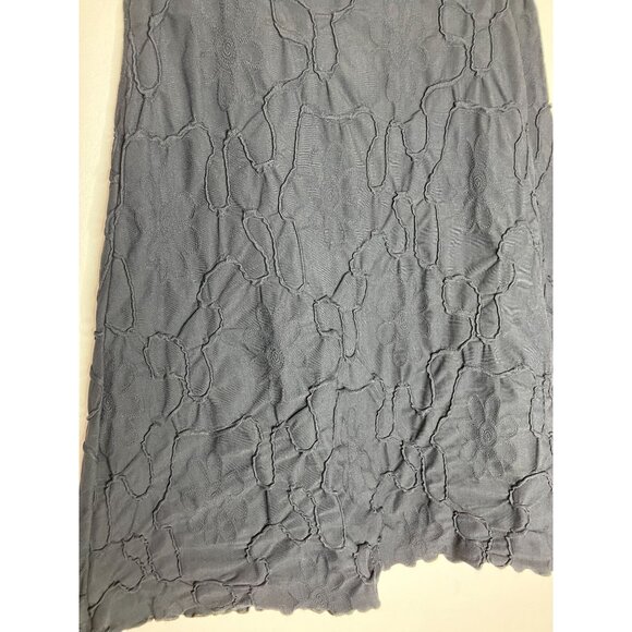 Haystacks Black Floral Embroidered Skirt Women's Large Whimsigoth Witchy Y2K - Picture 7 of 10